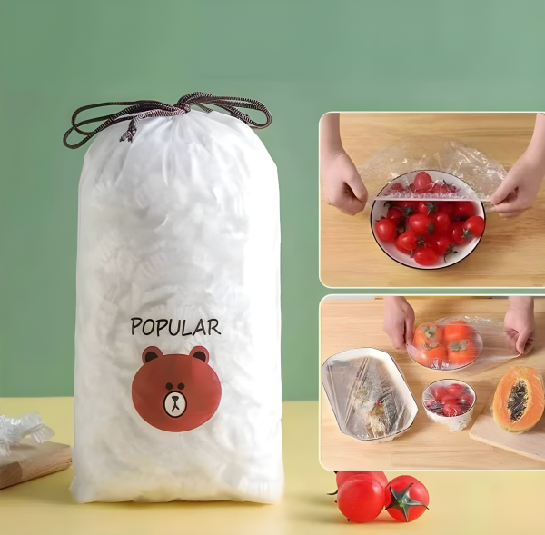 Disposable Food Cover Plastic Shopper Bags.