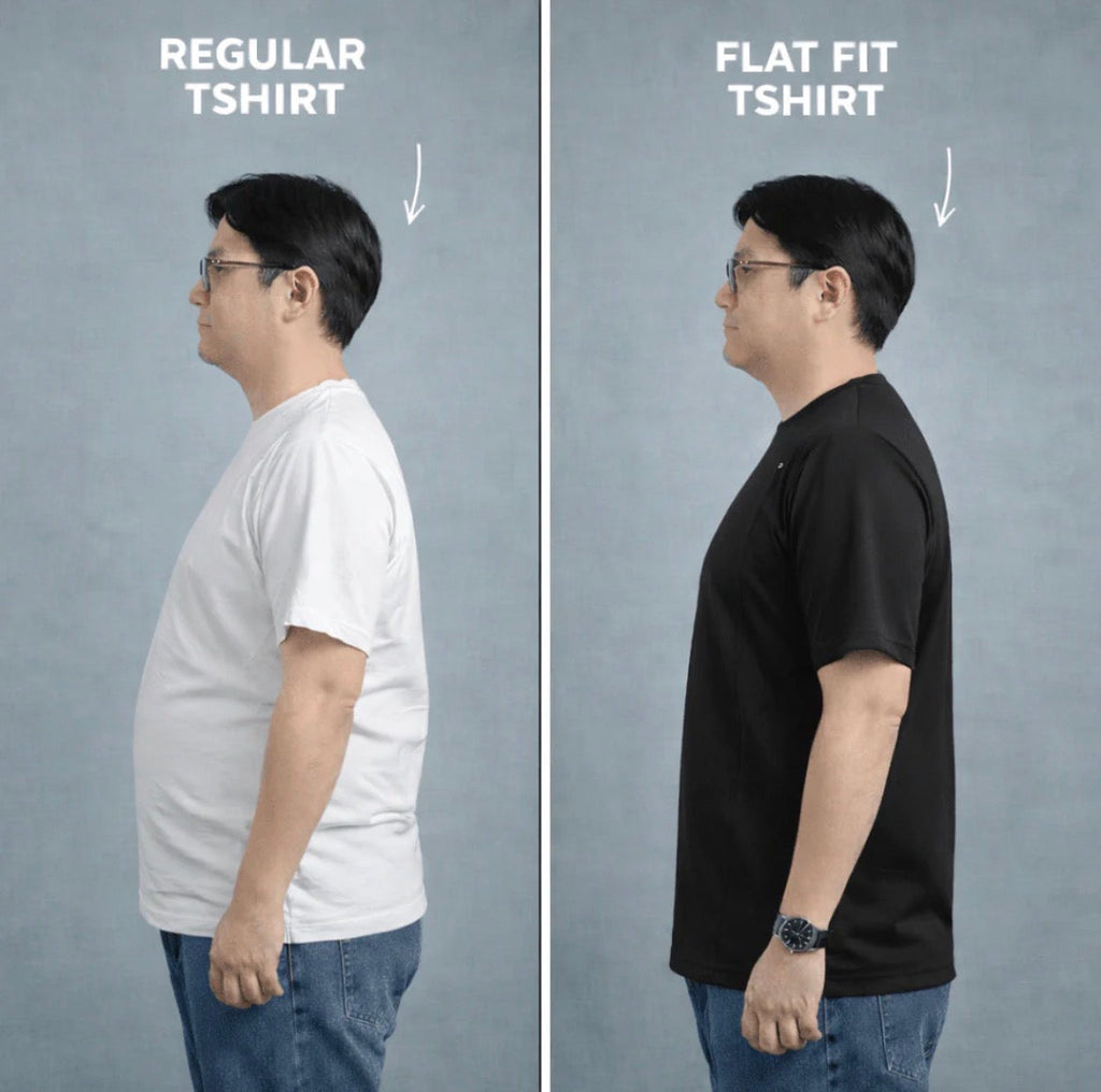 SlimAura - Square Cut Adaptive T Shirt For Big Tummy