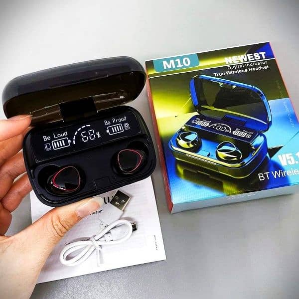 M10 TWS WIRELESS BLUETOOTH EARBUDS