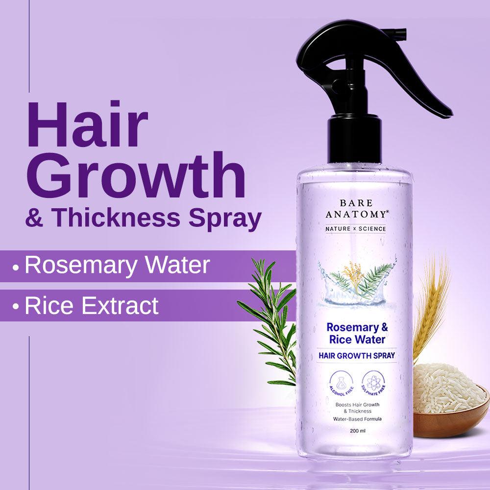 BARE ANATOMY Rosemary & Rice Water Hair Growth Spray f