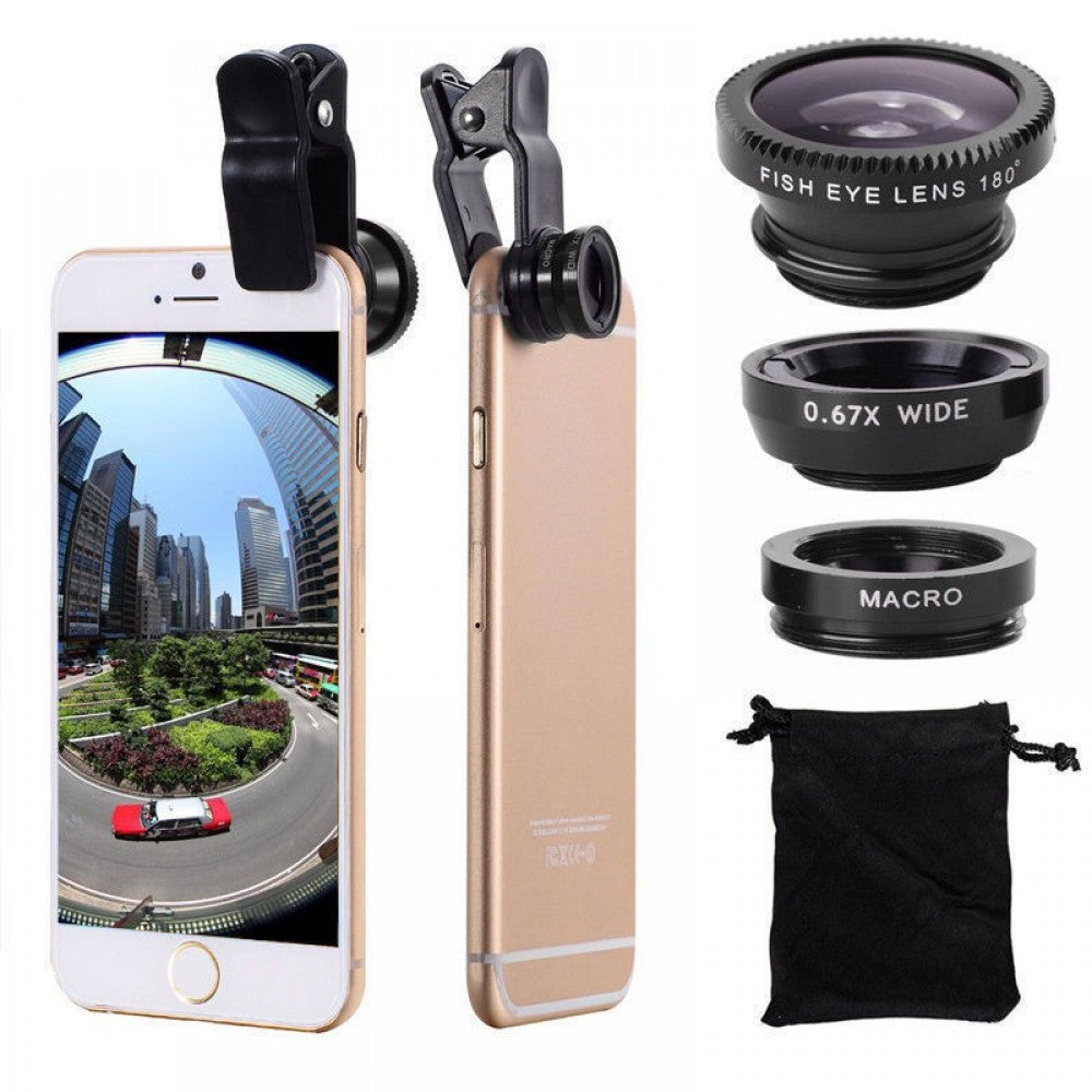 Micro Mobile Zoom lens for ANROID & IOS Mobiles : PACK OF 3 LENSES (ORIGINAL : S-MLENS)