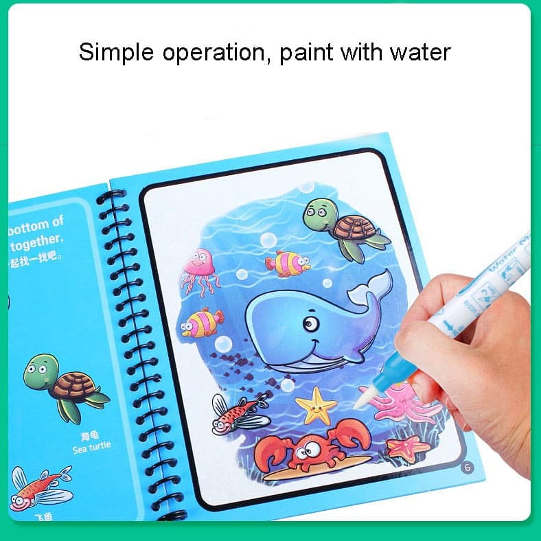 Magic Water Painting Book (Reuseable)