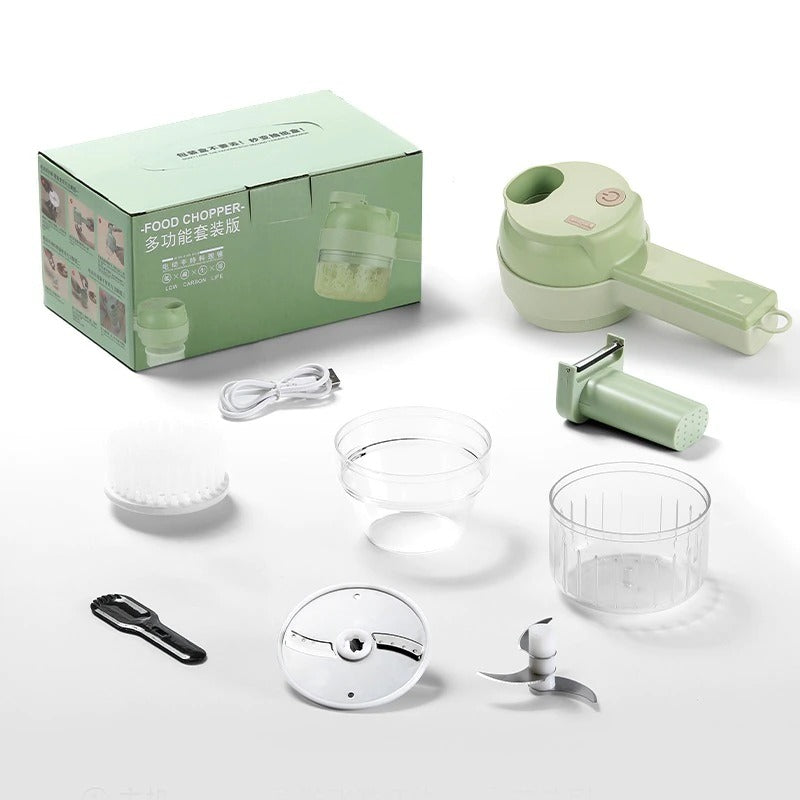 4 IN 1 Handheld Electric Hammer Shape Vegetable Cutter