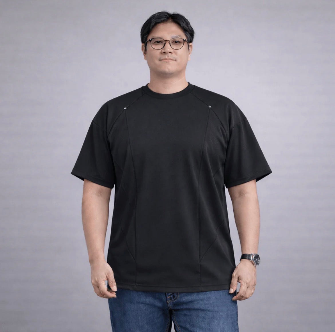 SlimAura - Square Cut Adaptive T Shirt For Big Tummy