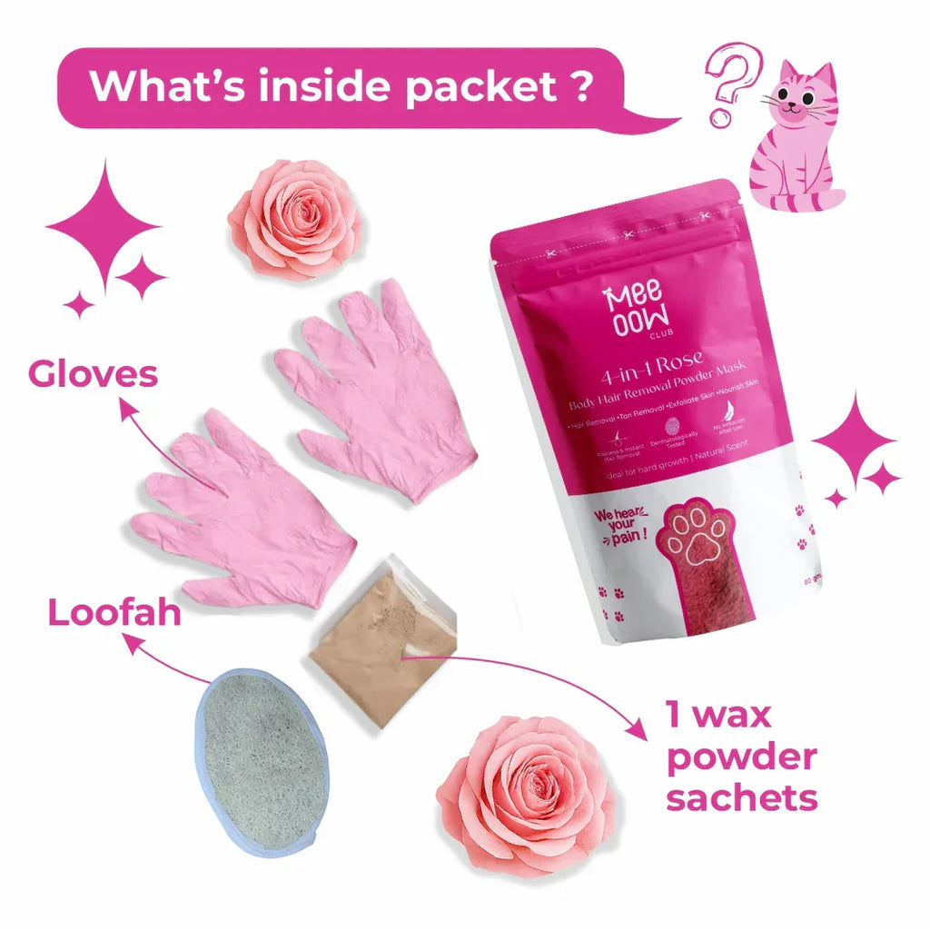 MEOW BODY HAIR REMOVAL WAX POWDER - BUY 1 GET 1 FREE