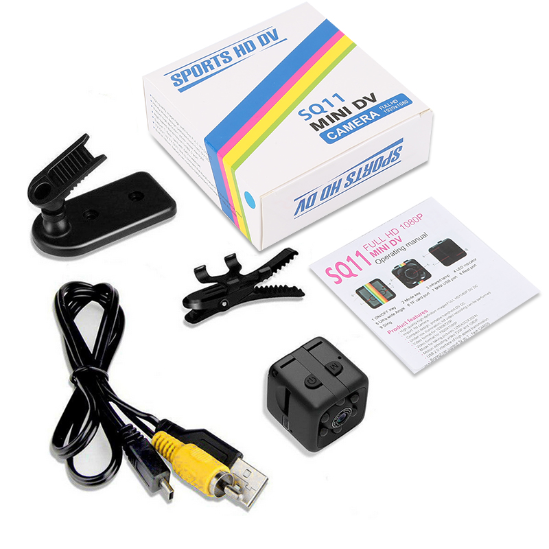 SQ11 Mini Camera HD 1080P Night Vision Camcorder Motion Detection DVR Voice Sport