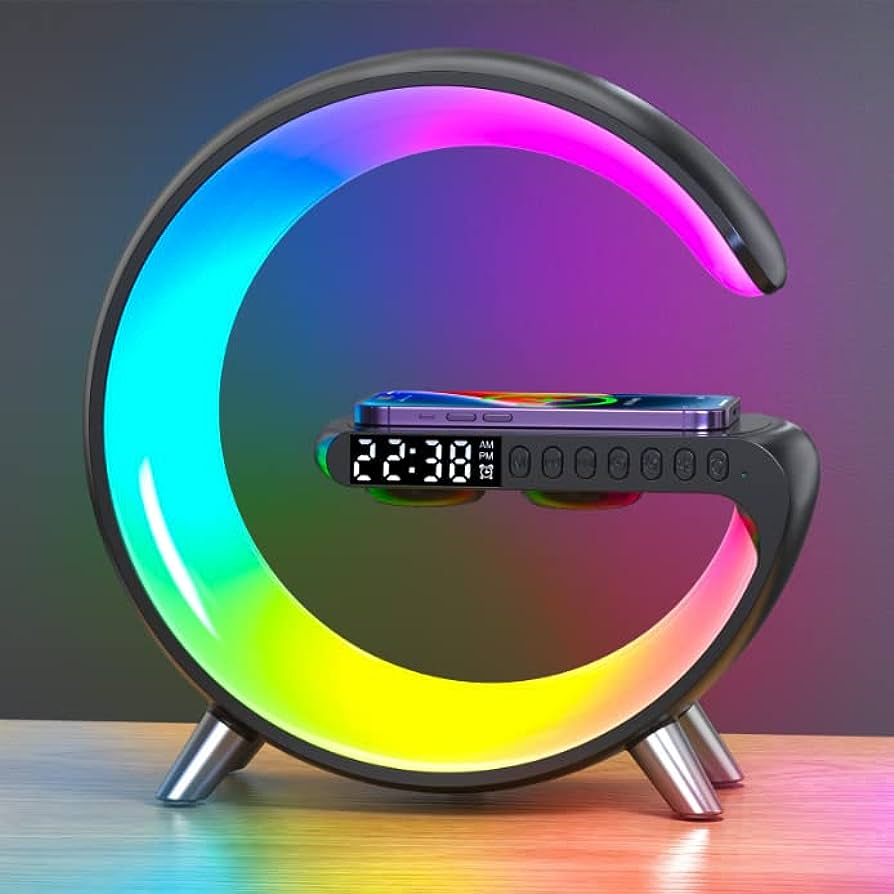 Wireless Charging Feature Multifunctional LED Lamp