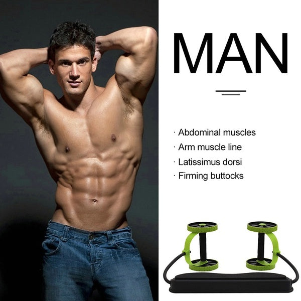 Revo Flex Home Fitness Equipment Double Wheel Ab Roller (Original : RF)