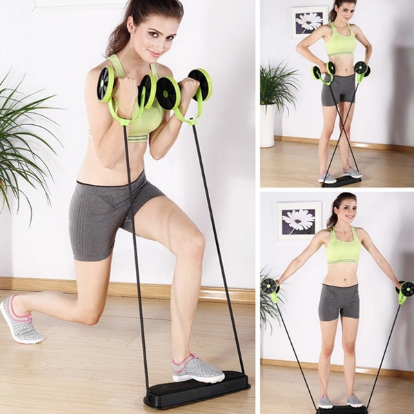 Revo Flex Home Fitness Equipment Double Wheel Ab Roller (Original : RF)