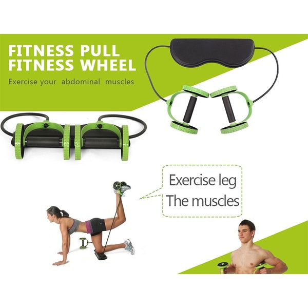 Revo Flex Home Fitness Equipment Double Wheel Ab Roller (Original : RF)