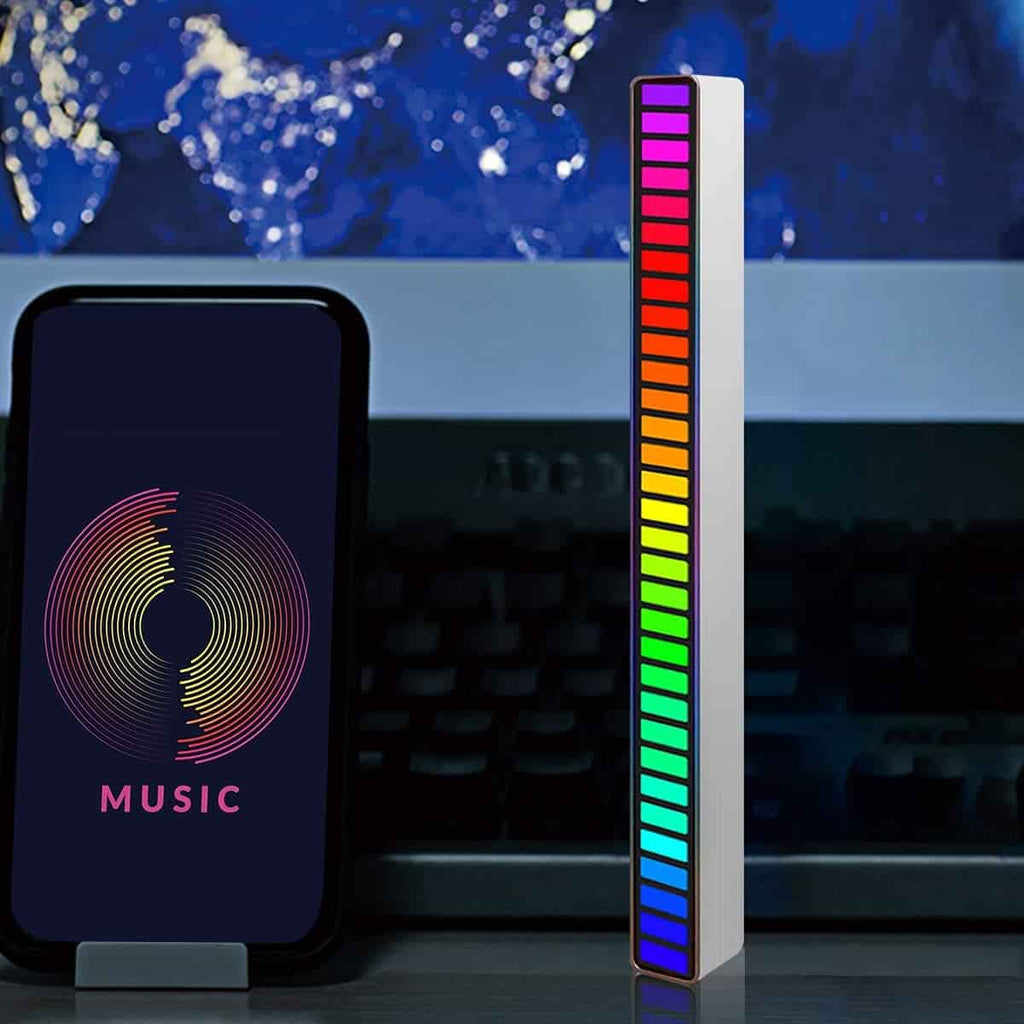 LED Strip Sound Control Music Pickup Atmosphere Light 32-Bit Voice-activated Rhythm Light Stick RGB (Original : RGBL)