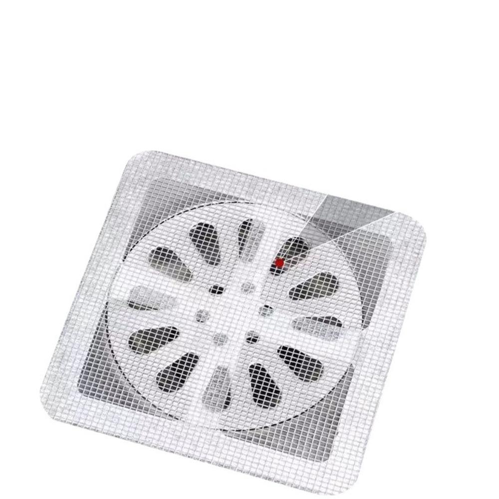 Anti-blocking Disposable Hair Catchers Mesh Filter Mesh Stickers Shower Drain Cover Bathroom..