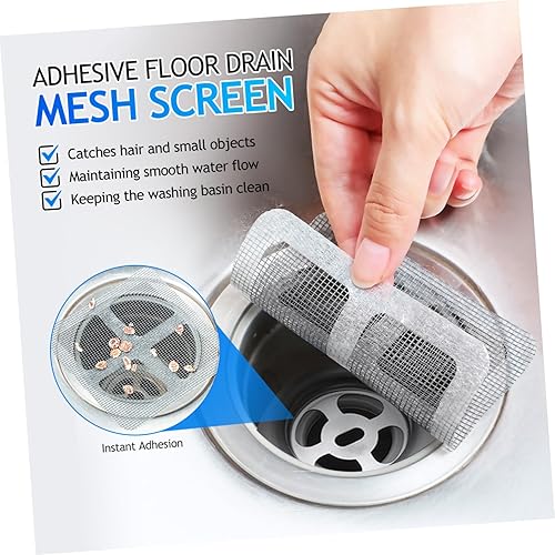 Anti-blocking Disposable Hair Catchers Mesh Filter Mesh Stickers Shower Drain Cover Bathroom.