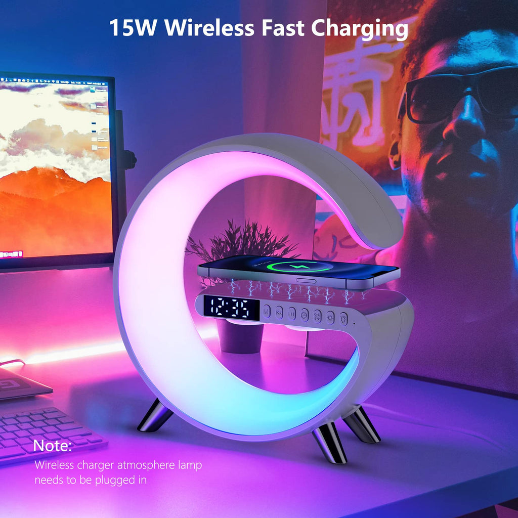 Wireless Charging Feature Multifunctional LED Lamp