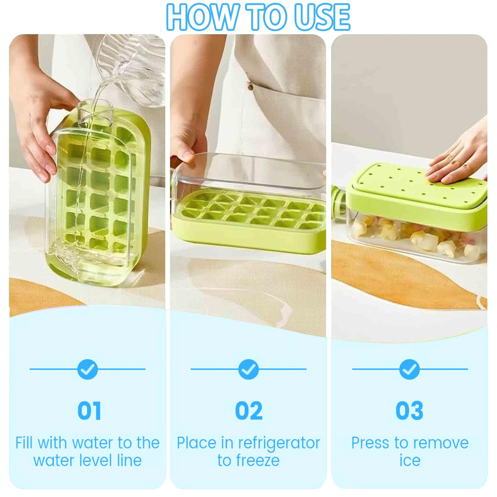 2 in 1 Ice Maker Ice Cube Bottle