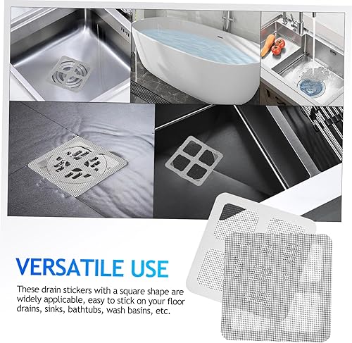 Anti-blocking Disposable Hair Catchers Mesh Filter Mesh Stickers Shower Drain Cover Bathroom.