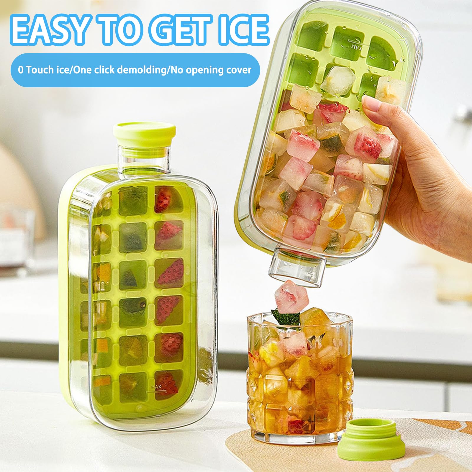 2 in 1 Ice Maker Ice Cube Bottle
