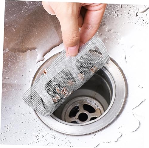 Anti-blocking Disposable Hair Catchers Mesh Filter Mesh Stickers Shower Drain Cover Bathroom..