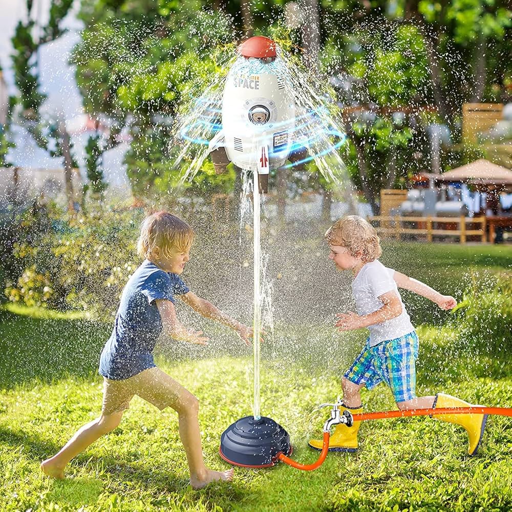 Water Rocket Sprinkler Garden Toy