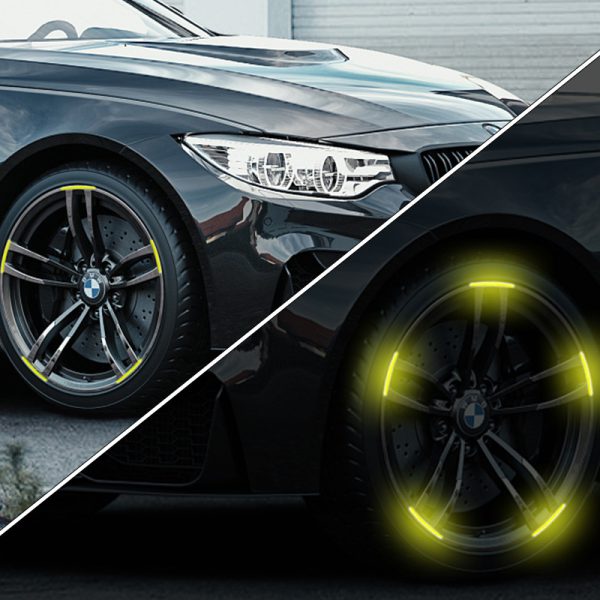 Car Hub Reflective Sticker Car Accessories