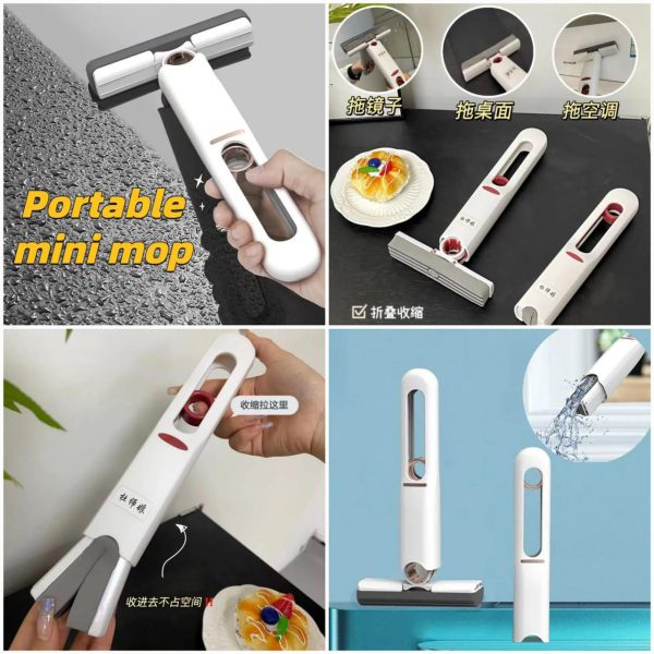 Portable Mini Mop Home Kitchen Cleaning & Car inside
