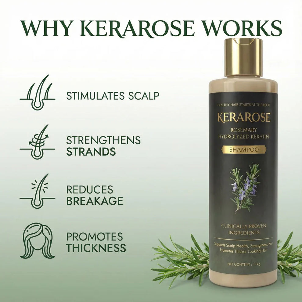 Kerarose Rosemary Shampoo For Hair Growth...