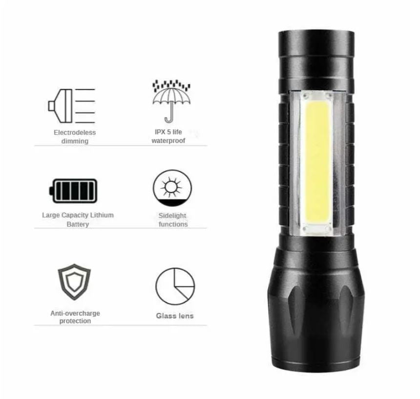 High Power Flashlight, 350 Lumen High Brightness LED Flashlight